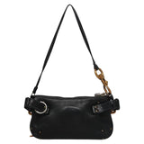 Side view of Chloe pouch Black premium designer bag