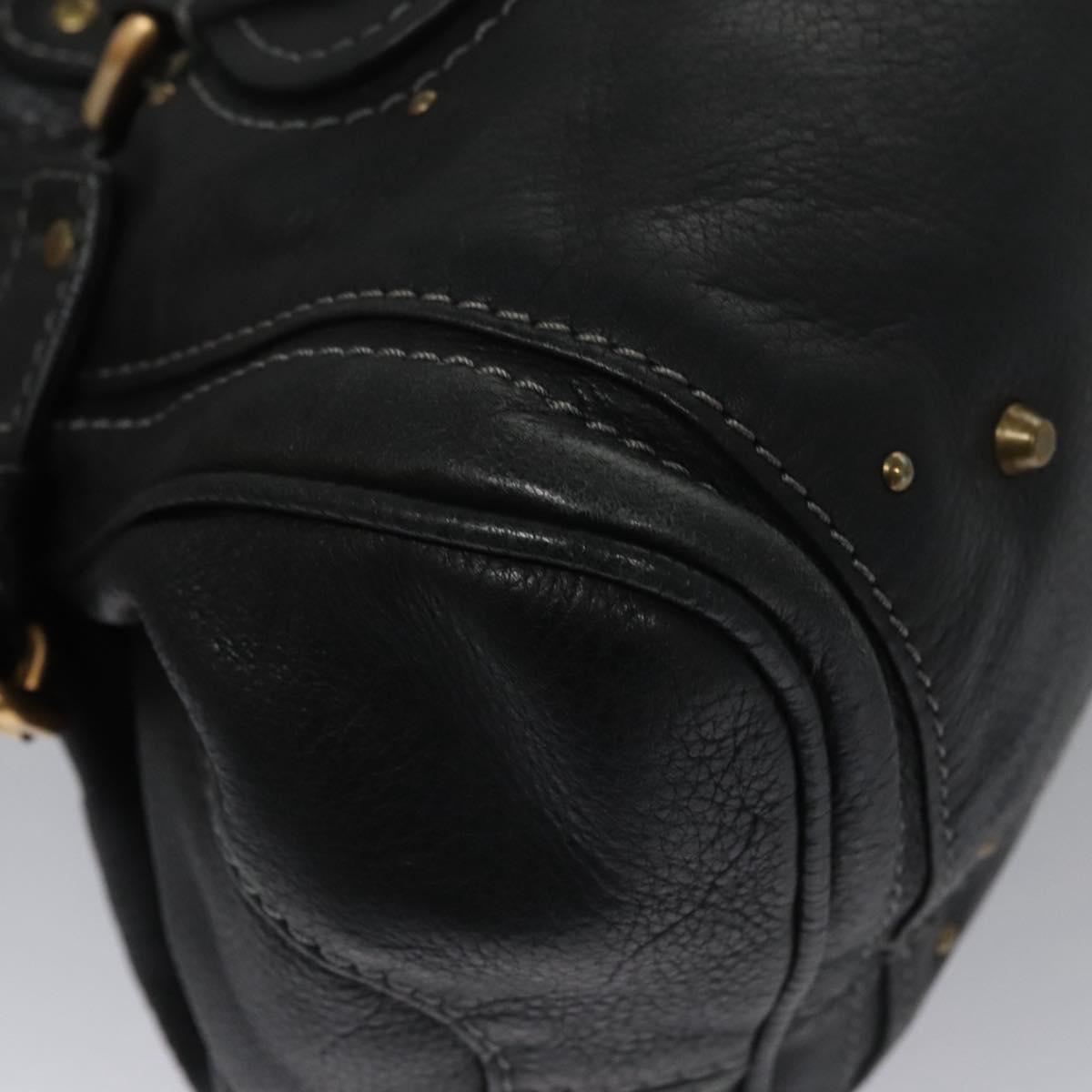 Chloe authentic luxury handbag Black leather craftsmanship