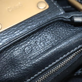 Chloe designer handbag leather closeup detail