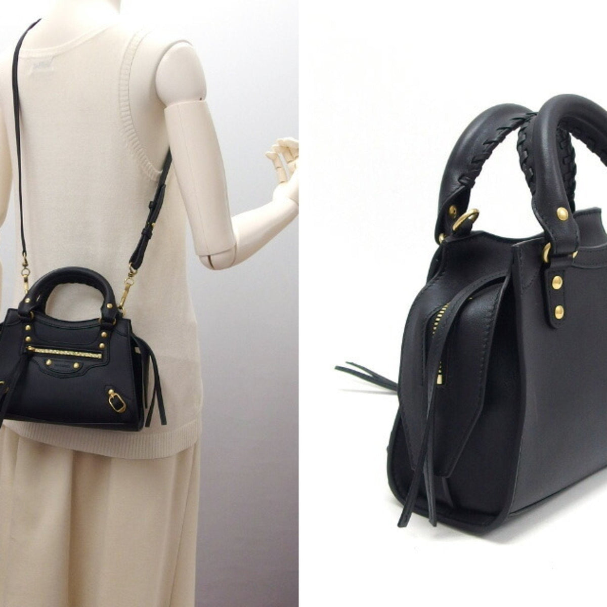 Balenciaga Neo classic Shoulder Bag | Structured Leather Handbag