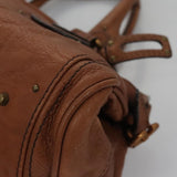 Chloe authentic luxury handbag Brown leather craftsmanship