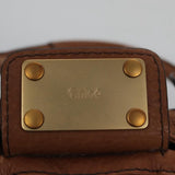 Chloe designer handbag leather closeup detail