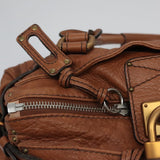 Chloe authentic luxury handbag Brown leather craftsmanship