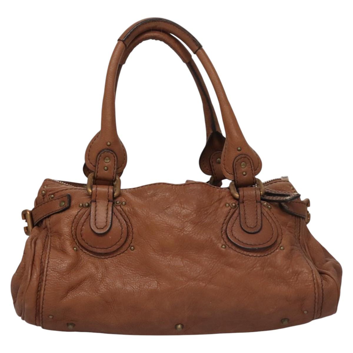 Side view of Chloe handbag Brown premium designer bag