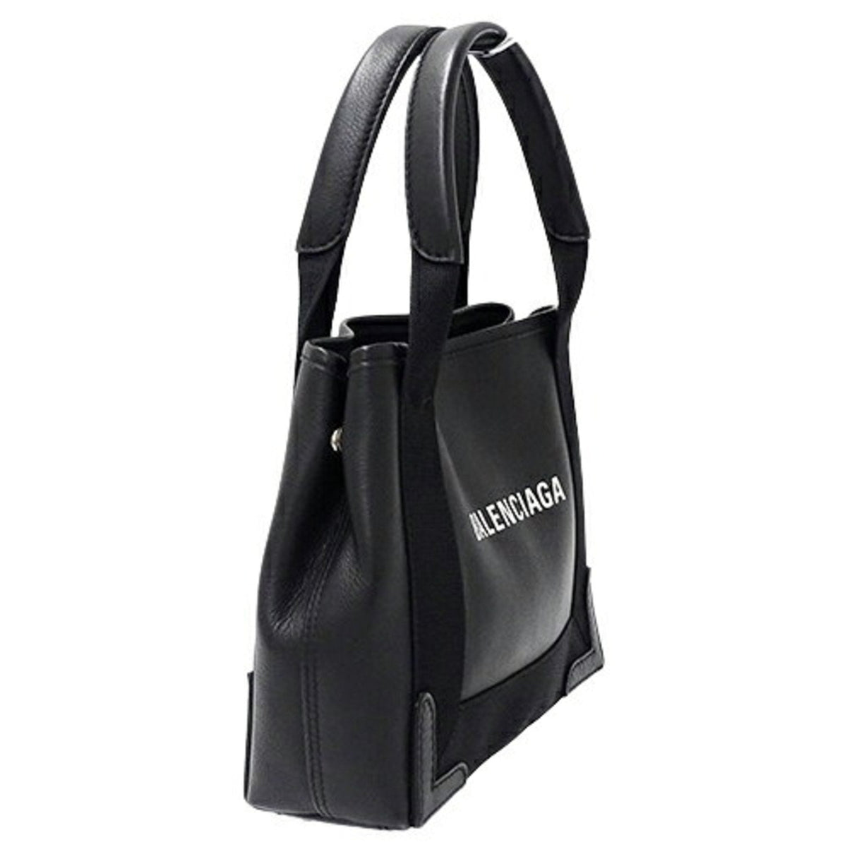 Balenciaga Navy Cabas Handbag | Luxury Canvas Tote Bag