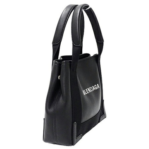 Balenciaga Navy Cabas Handbag | Luxury Canvas Tote Bag