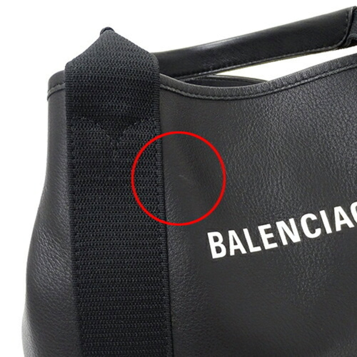 Balenciaga Navy Cabas Handbag | Luxury Canvas Tote Bag