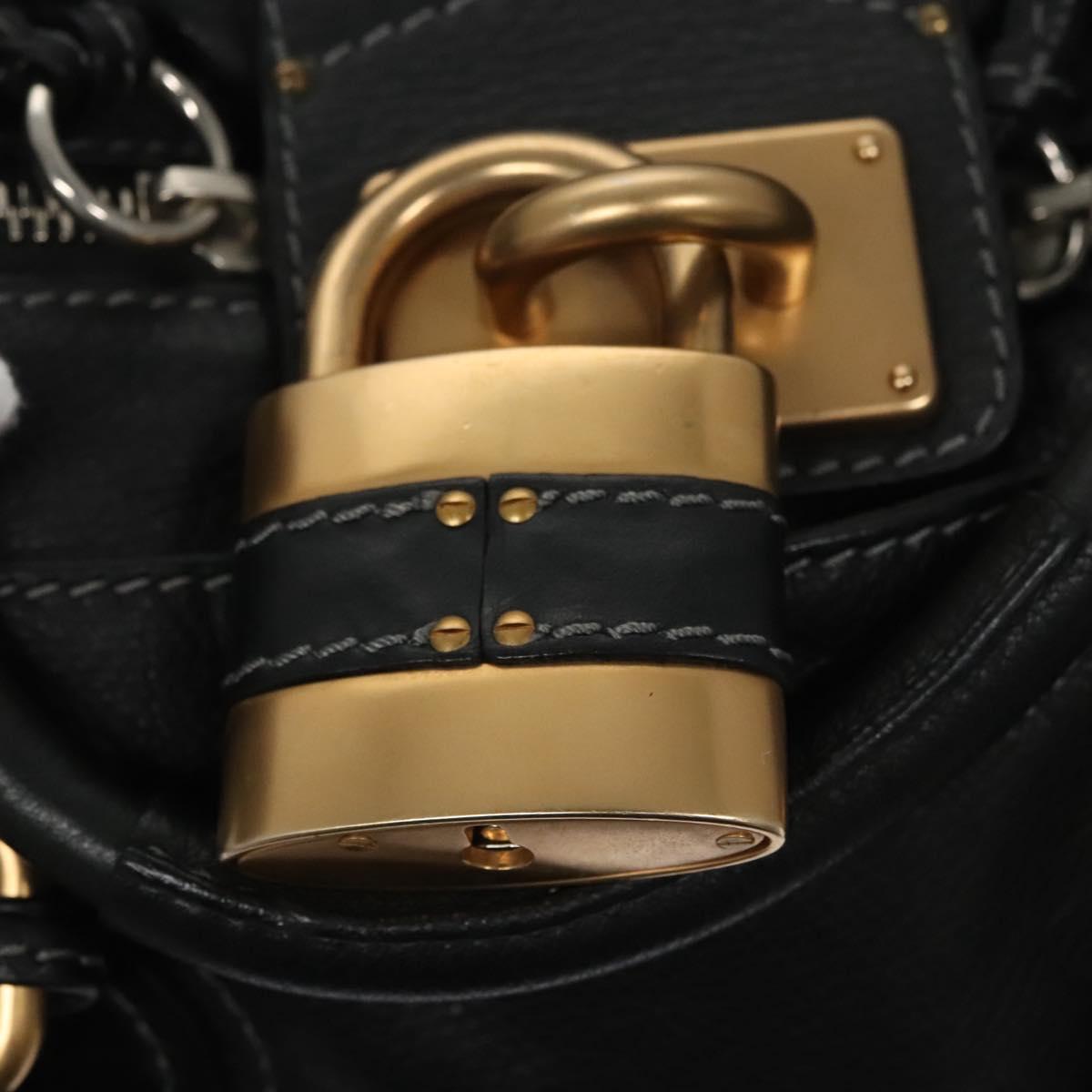 Crystanique elegant leather Handbag top view