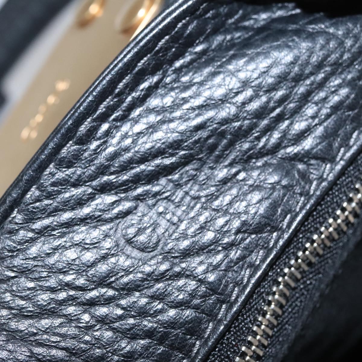 Chloe authentic luxury handbag Black leather craftsmanship