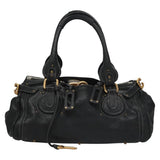 Crystanique elegant leather Handbag close-up detail