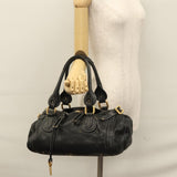 Chloe authentic luxury handbag Black leather craftsmanship