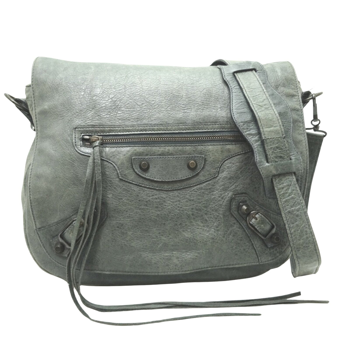 Balenciaga The Folk Shoulder Bag — Designer Shoulder Bag