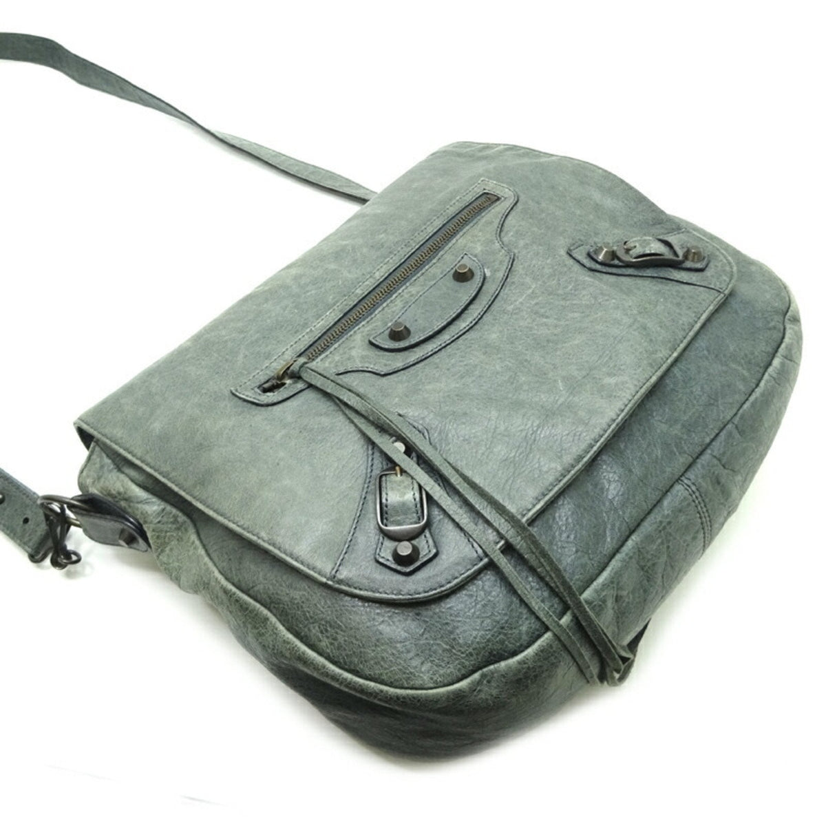 Balenciaga The Folk Shoulder Bag — Designer Shoulder Bag