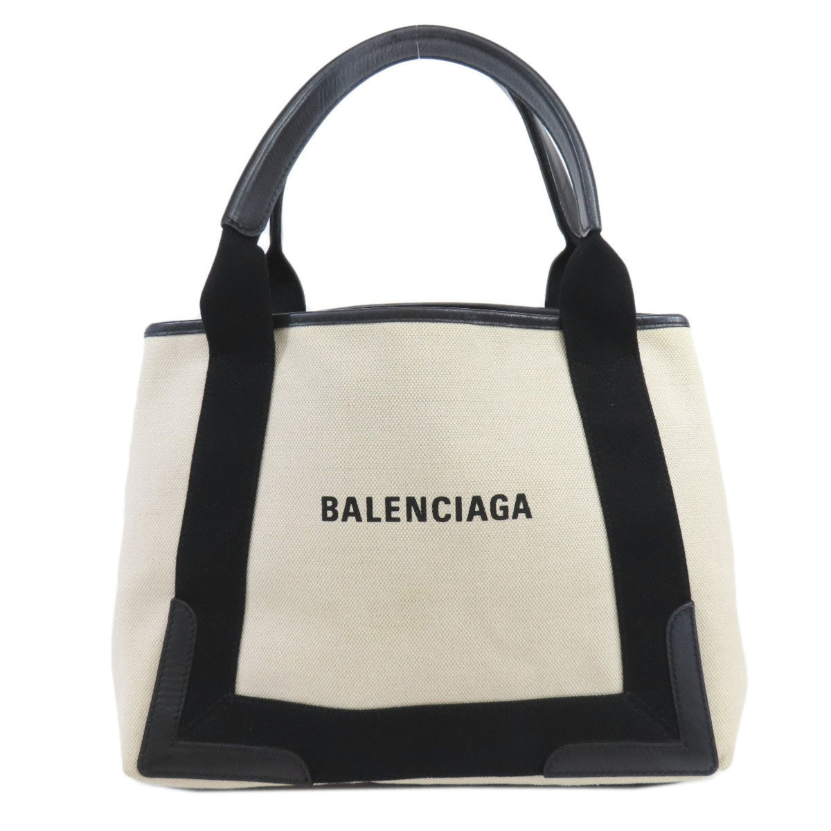 Balenciaga Navy Cabas Handbag | Luxury Canvas Tote Bag