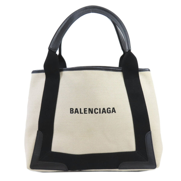 Balenciaga Navy Cabas Handbag | Luxury Canvas Tote Bag
