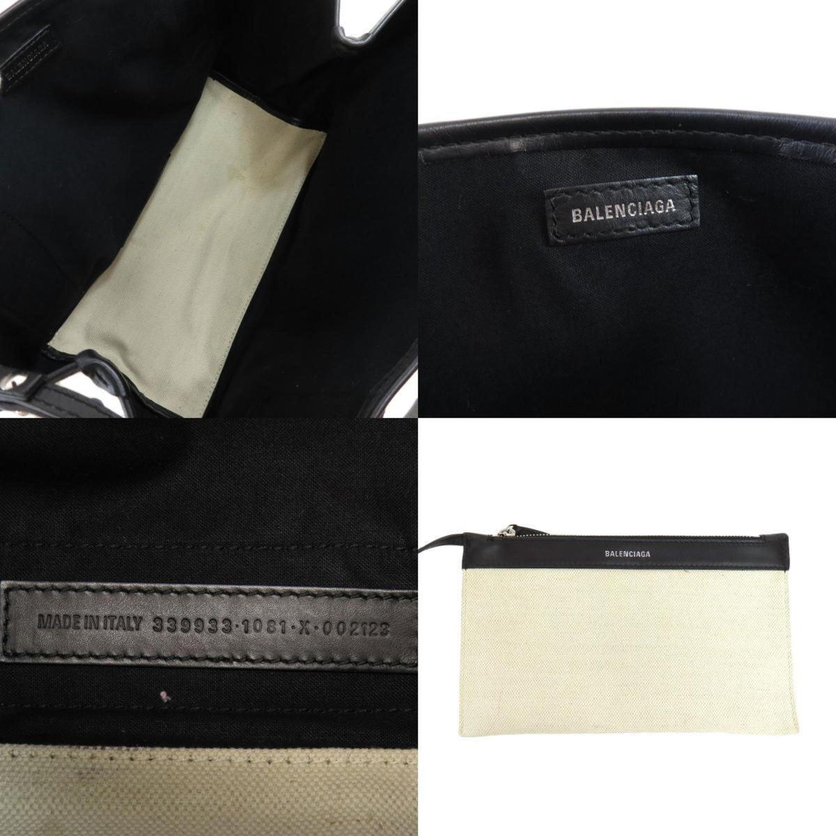 Balenciaga Navy Cabas Handbag | Luxury Canvas Tote Bag
