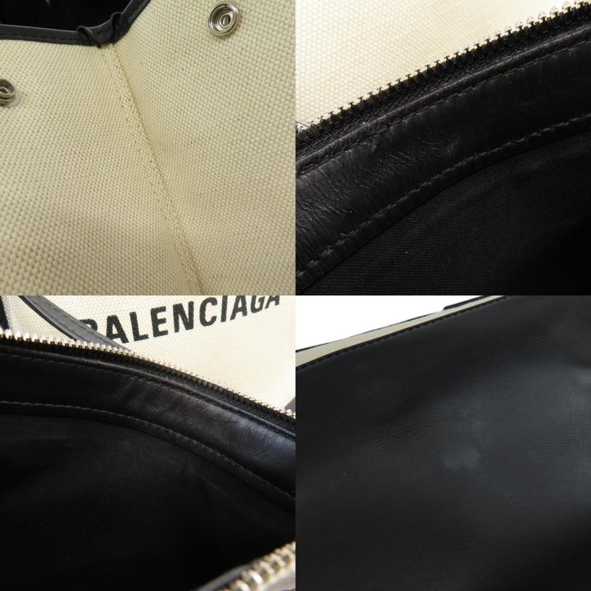 Balenciaga Navy Cabas Handbag | Luxury Canvas Tote Bag