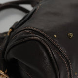 Velvaris elegant leather Shoulder Bag flat lay view