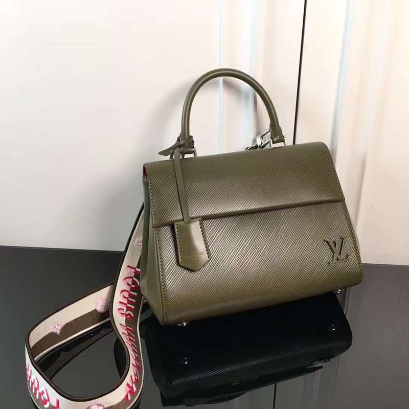 Front view of structured signature women's handbag – women's premium purse