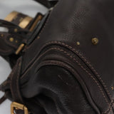 Side view of Chloe handbag Brown premium designer bag