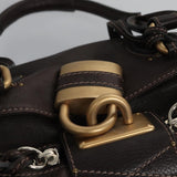 Glacivane elegant leather Handbag flat lay view