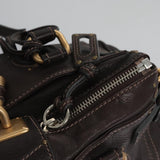 Glacivane elegant leather Handbag angled view