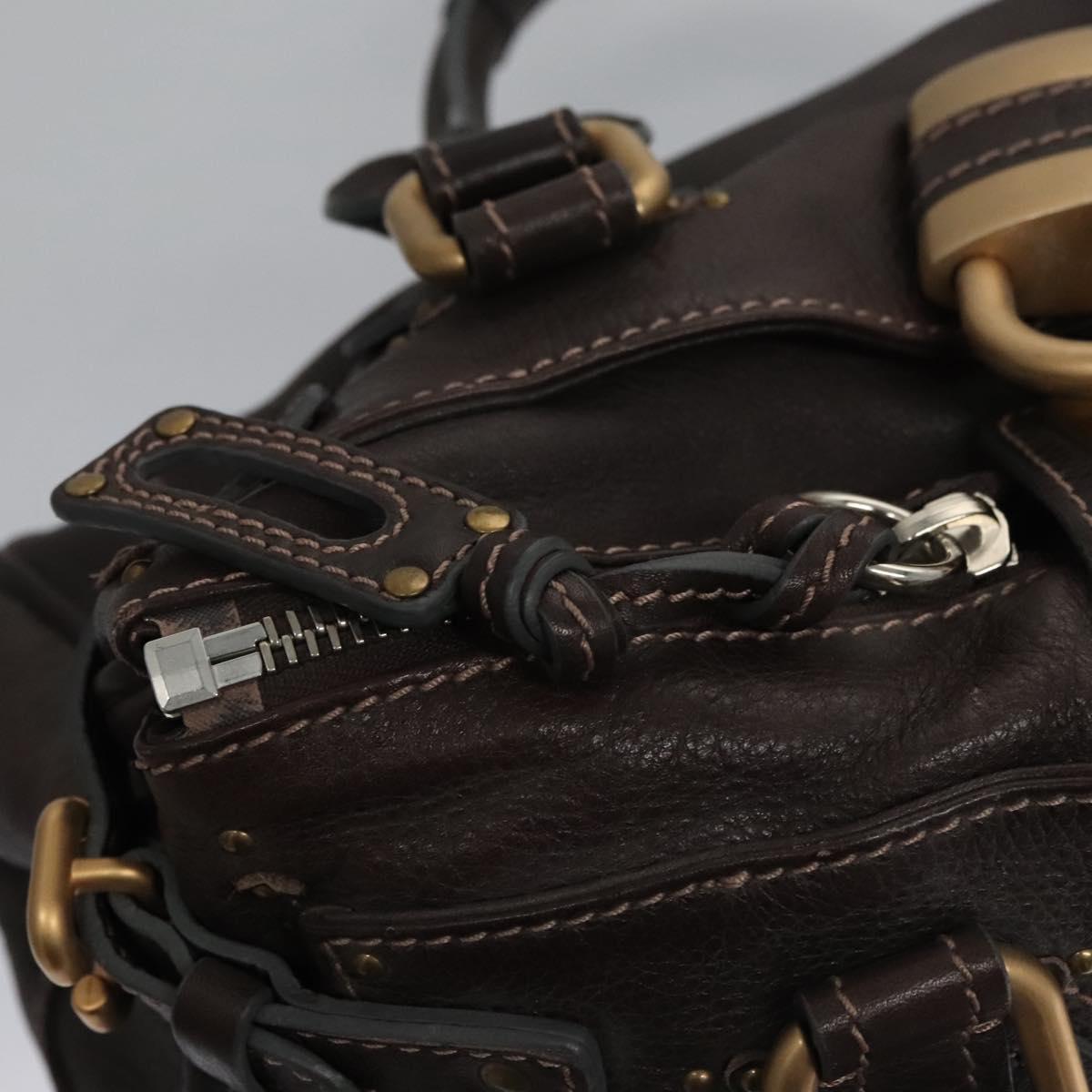 Chloe authentic luxury handbag Brown leather craftsmanship