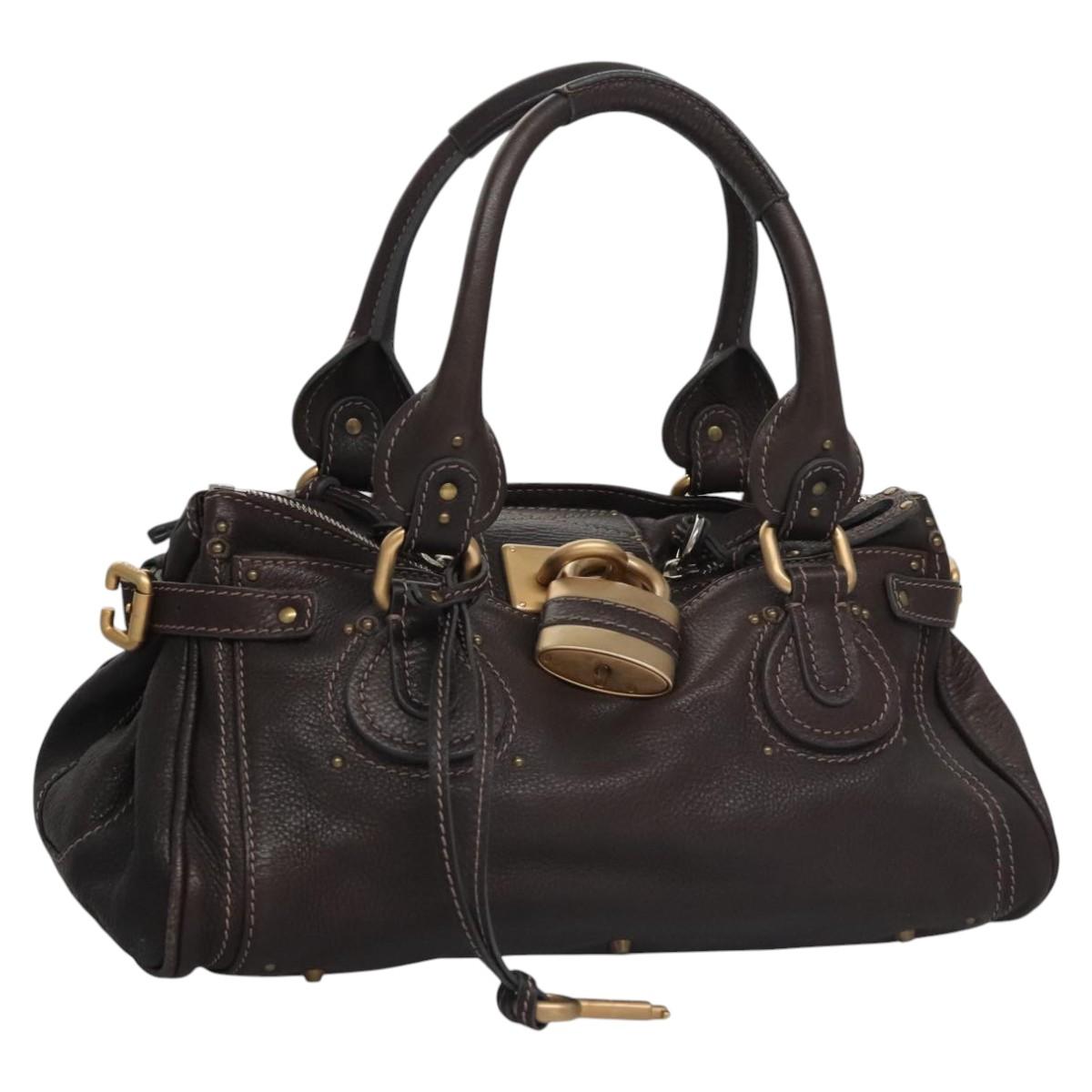 Chloe women's handbag Brown luxury designer leather