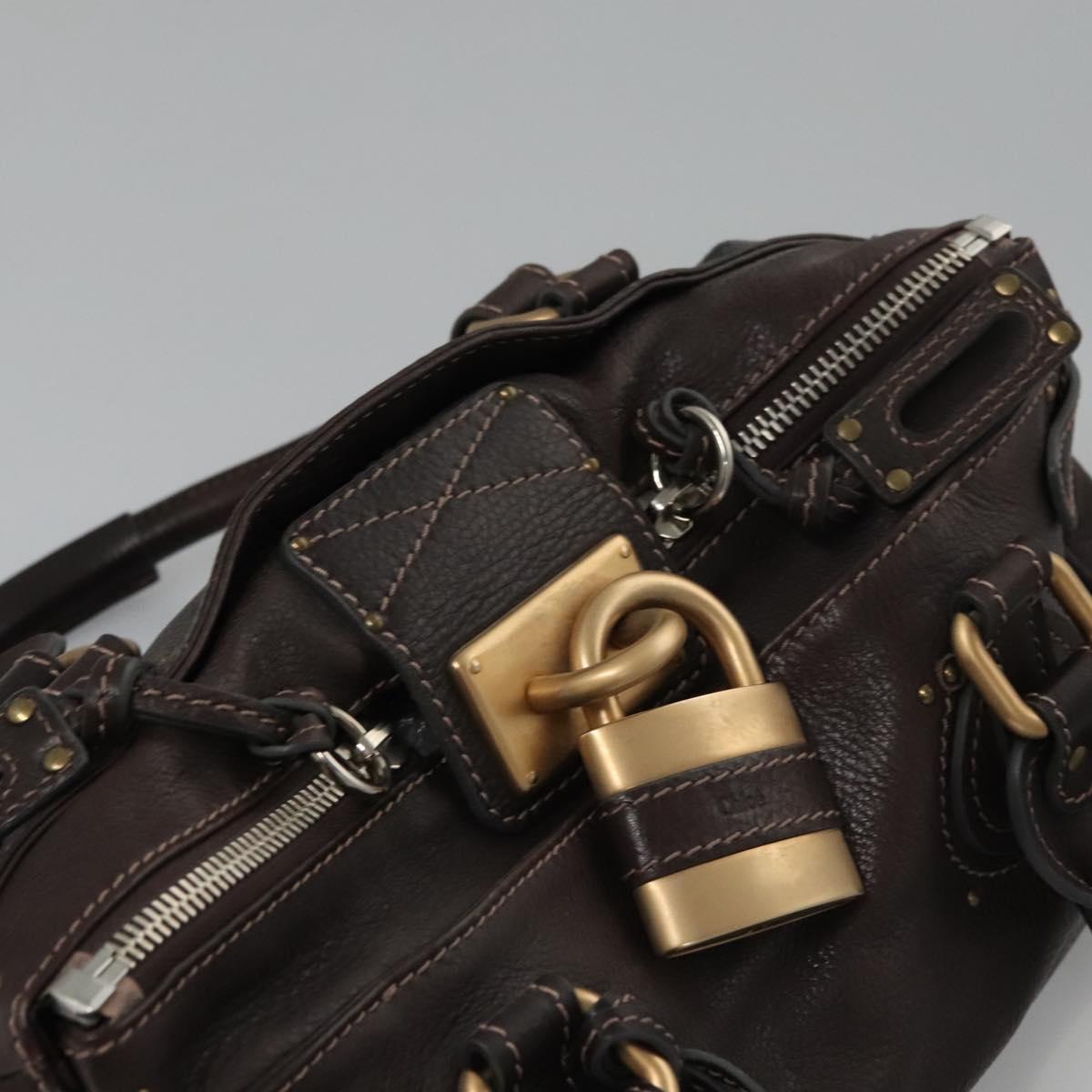 Side view of Chloe handbag Brown premium designer bag