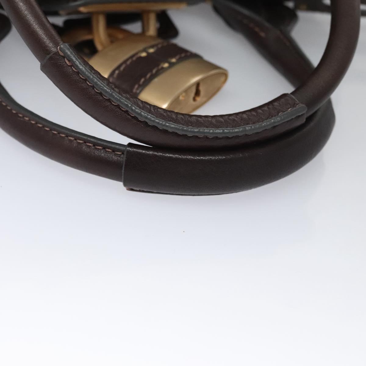 Chloe authentic luxury handbag Brown leather craftsmanship