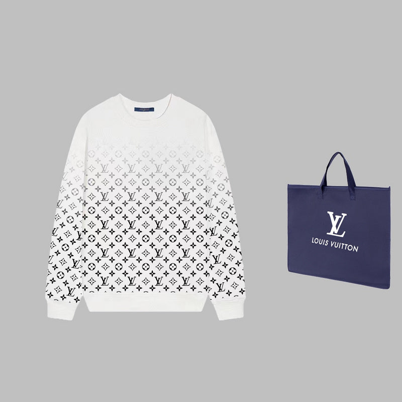 Back view of Louis Vuitton luxury clothing with everyday silhouette