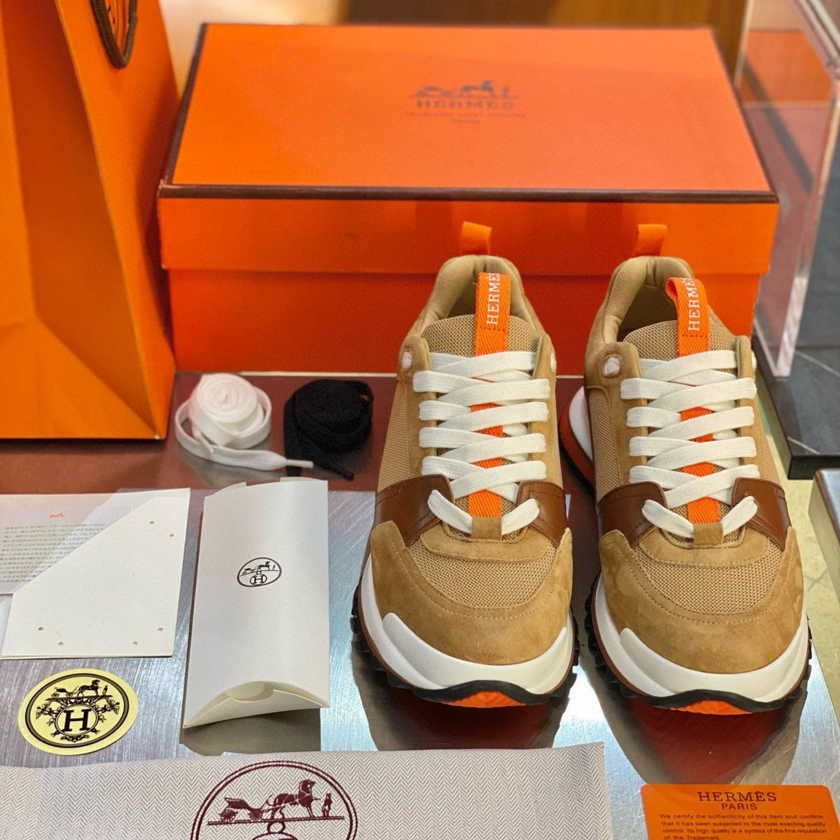 Shoes? Herm Leader Sneakers Premium Designer Casual Shoes