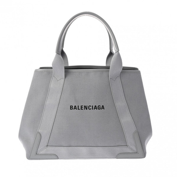Balenciaga Navy Cabas Handbag | Luxury Canvas Tote Bag