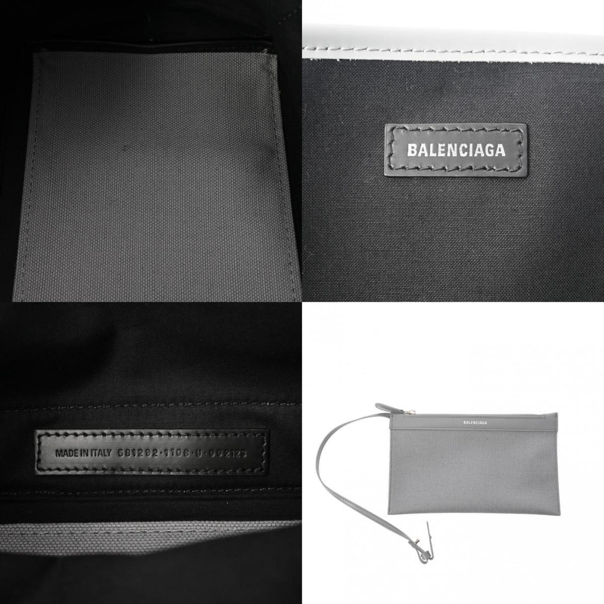 Balenciaga Navy Cabas Handbag | Luxury Canvas Tote Bag