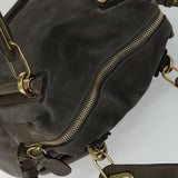 Chloe designer handbag leather closeup detail