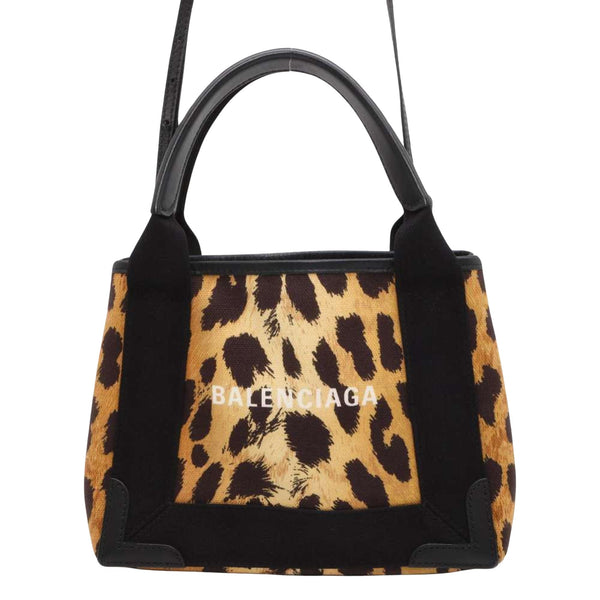 Balenciaga Navy Cabas Handbag | Luxury Canvas Tote Bag