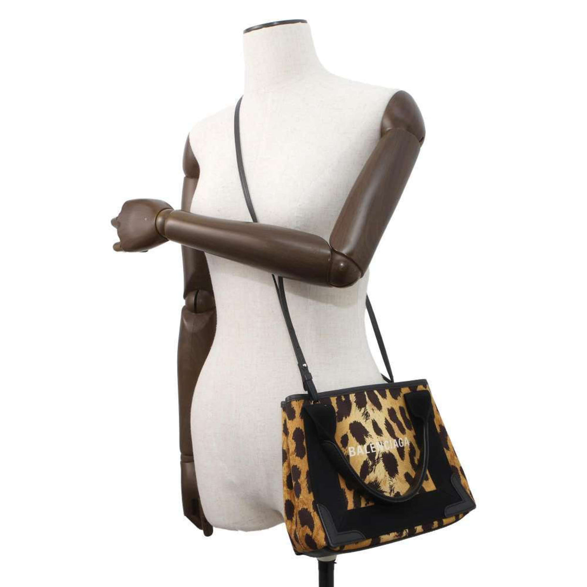 Balenciaga Navy Cabas Handbag | Luxury Canvas Tote Bag