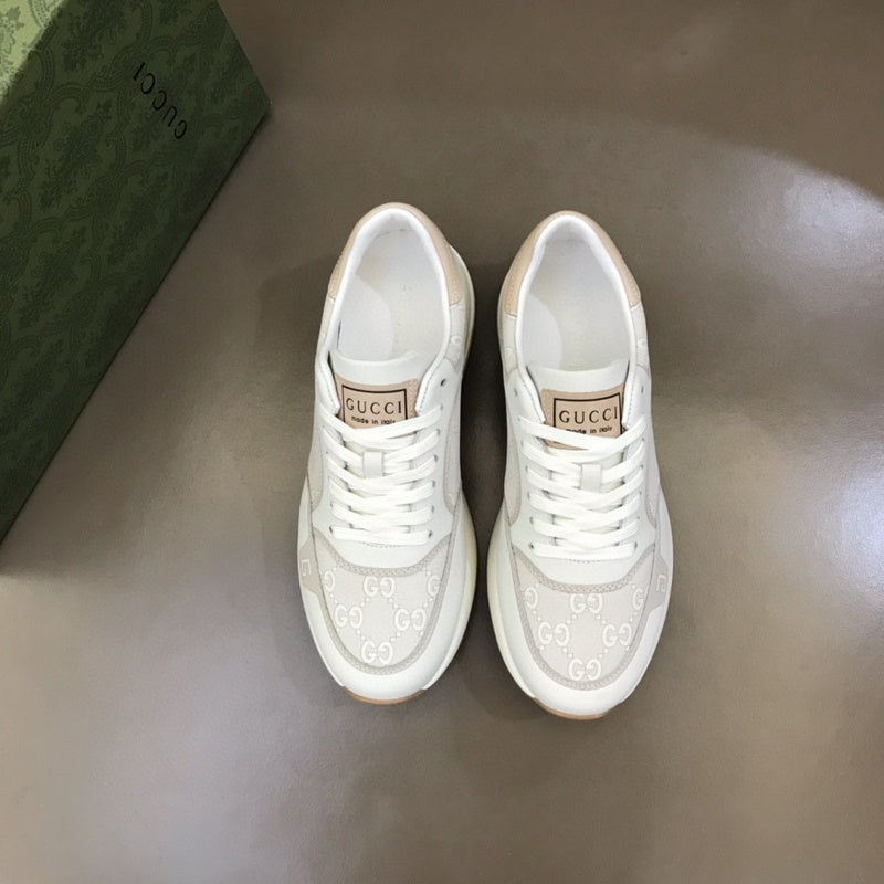 Gucci bold contrast luxury sneakers view 10 minimalist modern build
