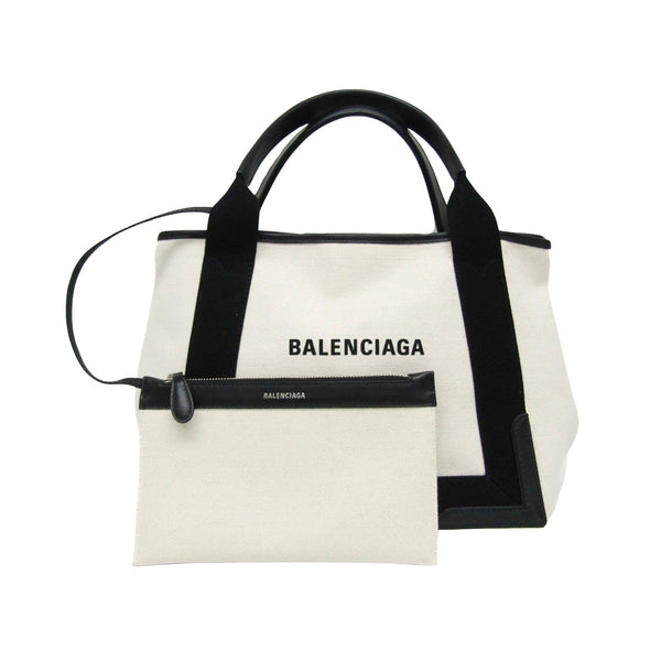 Balenciaga Navy Cabas Handbag | Luxury Canvas Tote Bag