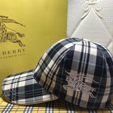 Front view of Burberry unisex cap