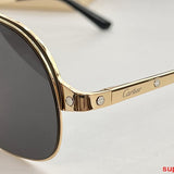 Close-up detail view of Cartier unisex sunglasses