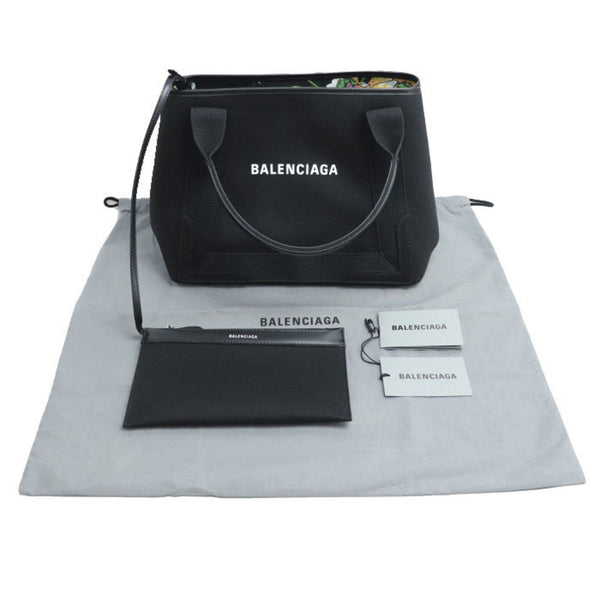 Balenciaga Navy Cabas Handbag | Luxury Canvas Tote Bag