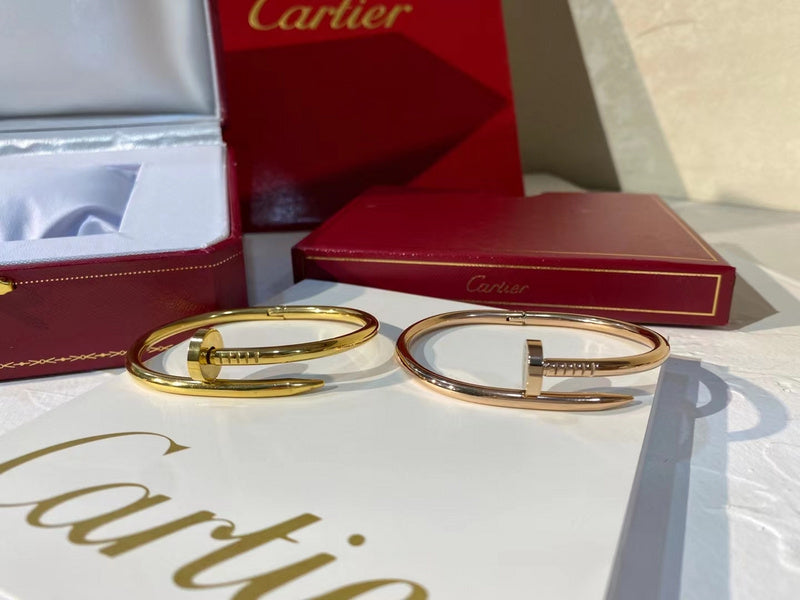 Close-up detail view of Cartier unisex jewelry piece