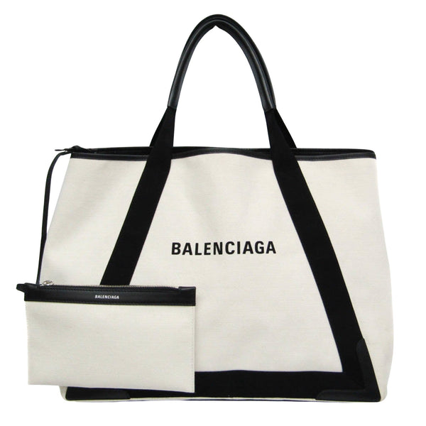 Balenciaga Navy Cabas Tote | Luxury Canvas Tote Bag