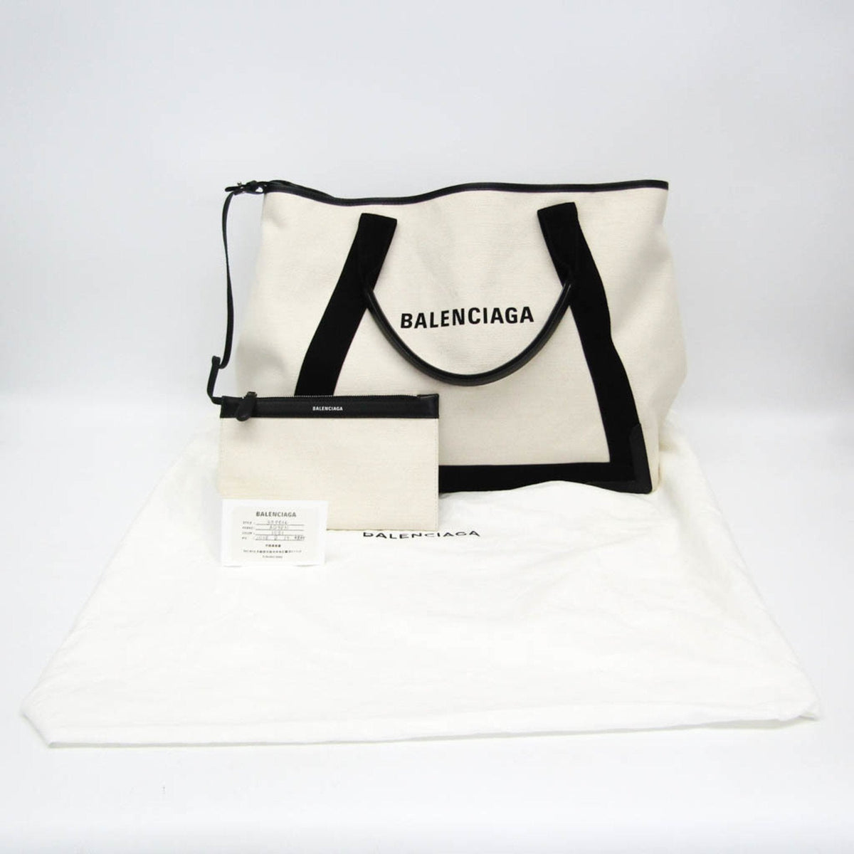 Balenciaga Navy Cabas Tote | Luxury Canvas Tote Bag
