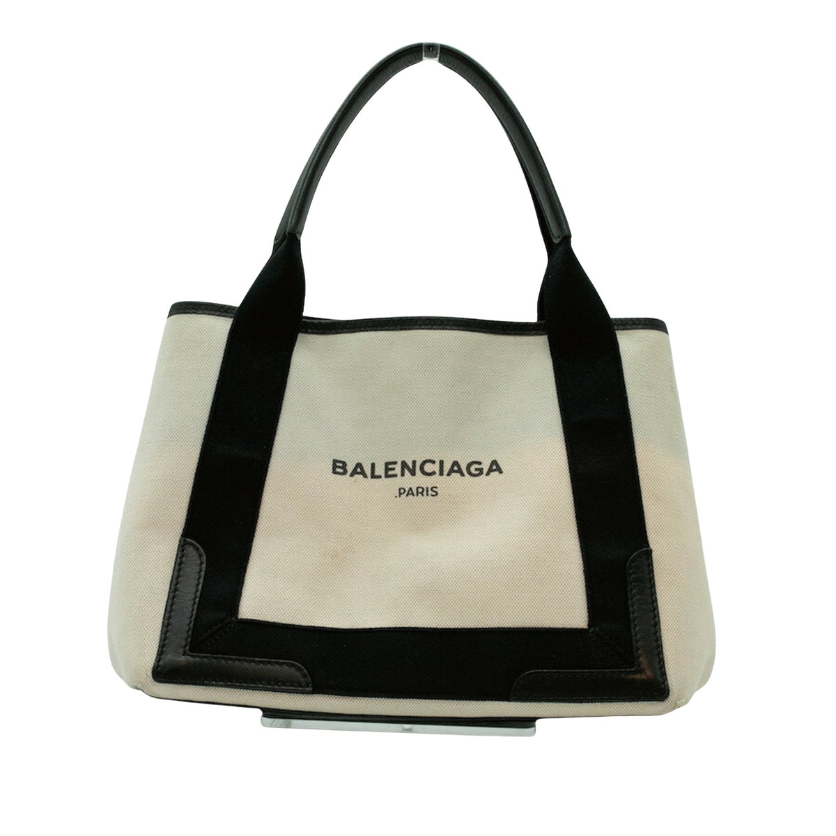 Balenciaga Navy Cabas Handbag | Luxury Canvas Tote Bag