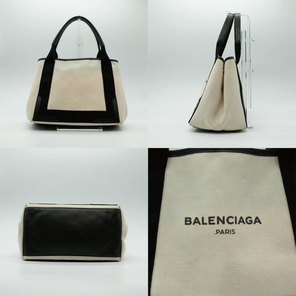 Balenciaga Navy Cabas Handbag | Luxury Canvas Tote Bag