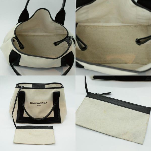 Balenciaga Navy Cabas Handbag | Luxury Canvas Tote Bag
