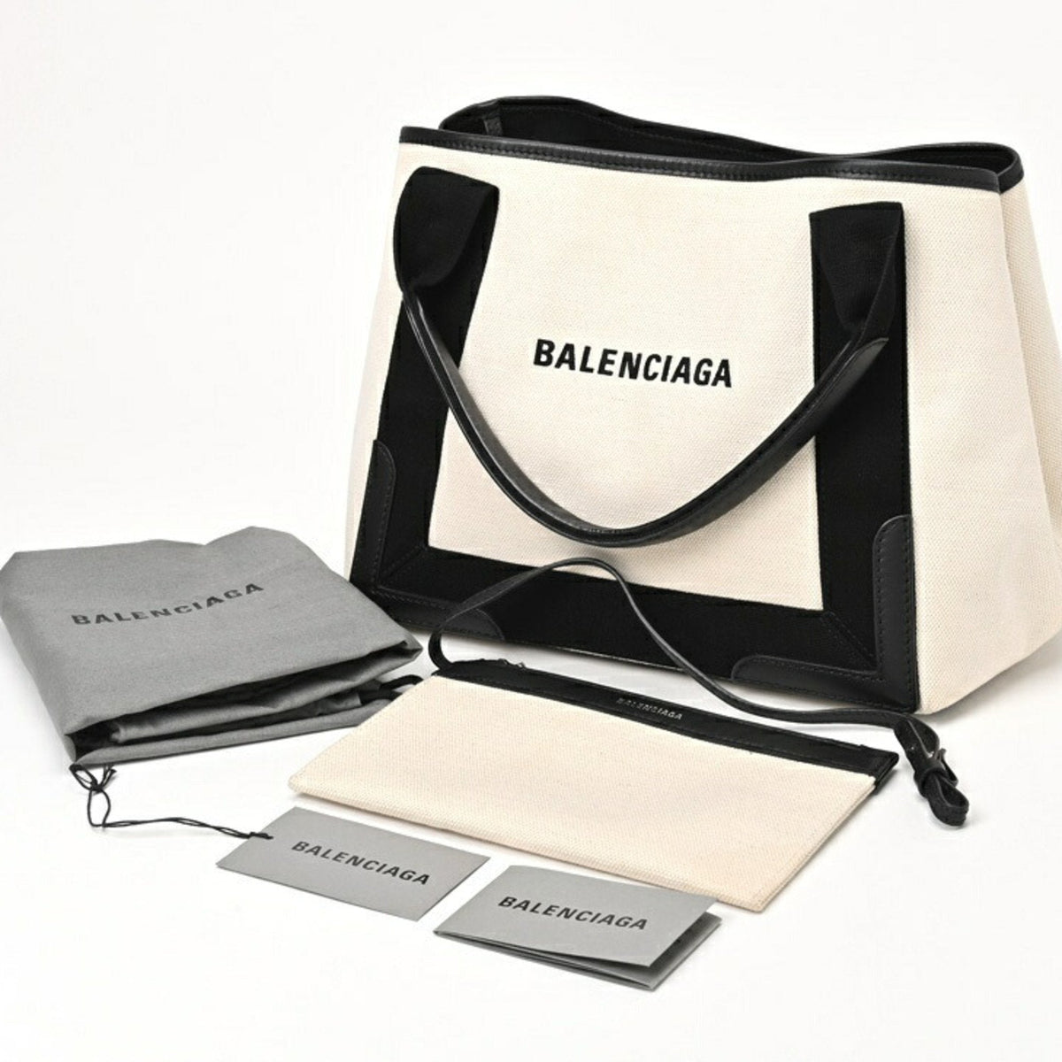 Balenciaga Navy Cabas Tote | Luxury Canvas Tote Bag