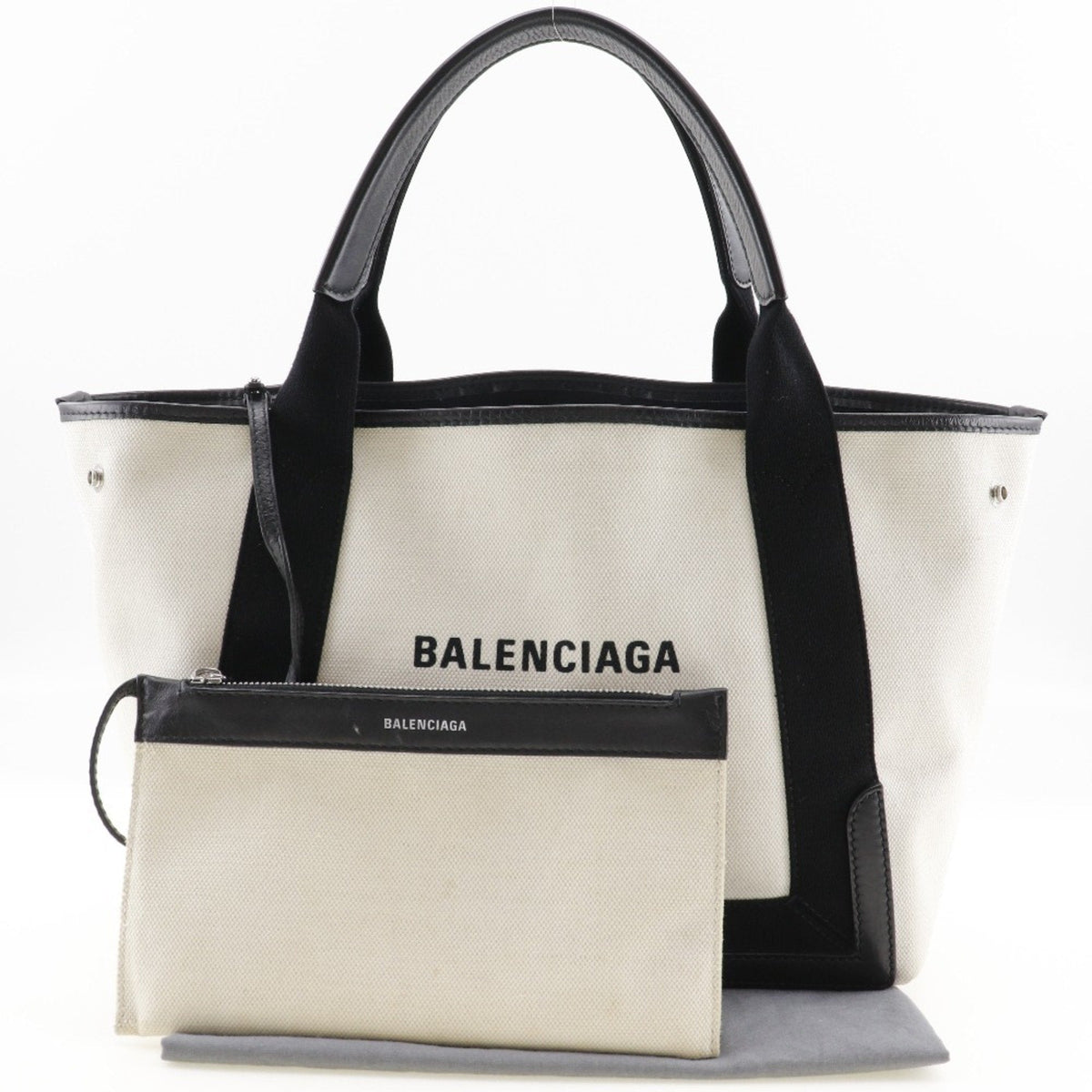 Balenciaga Navy Cabas Tote | Luxury Canvas Tote Bag